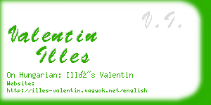 valentin illes business card